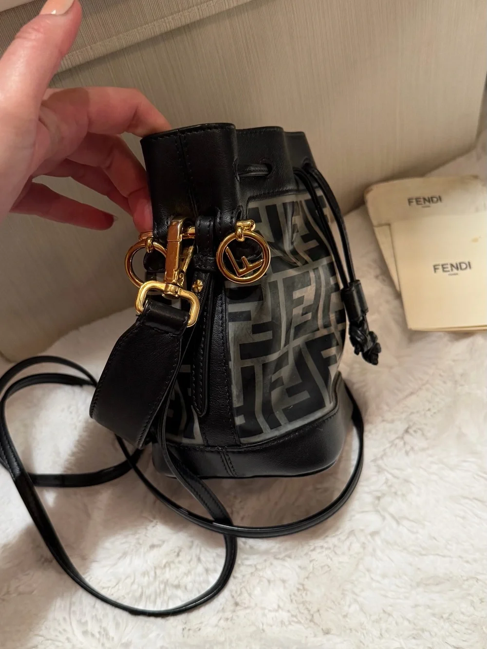Fendi
Mon Tresor Bucket Bag Zucca PU Mini - Picture 10 of 10